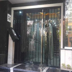 درب کاور استیل دودی حفاظ داخل طرح عمودی