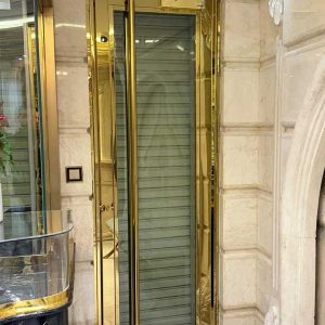 درب کاور استیل طلایی ضد گلوله