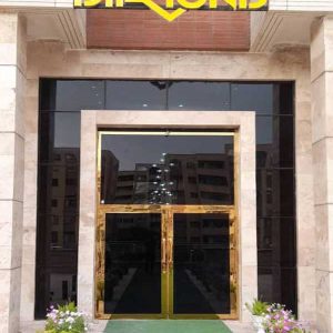درب کاور استیل طلایی