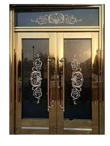 درب استیل طلایی